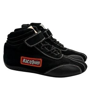 RaceQuip SFI Spec 3 3/5 Shoe Black Suede Racing Kart Boots Mens US 9